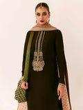 Hussain Rehar Chamak Damak Raw Silk Embellished Stitched 3-Piece Suit-Del