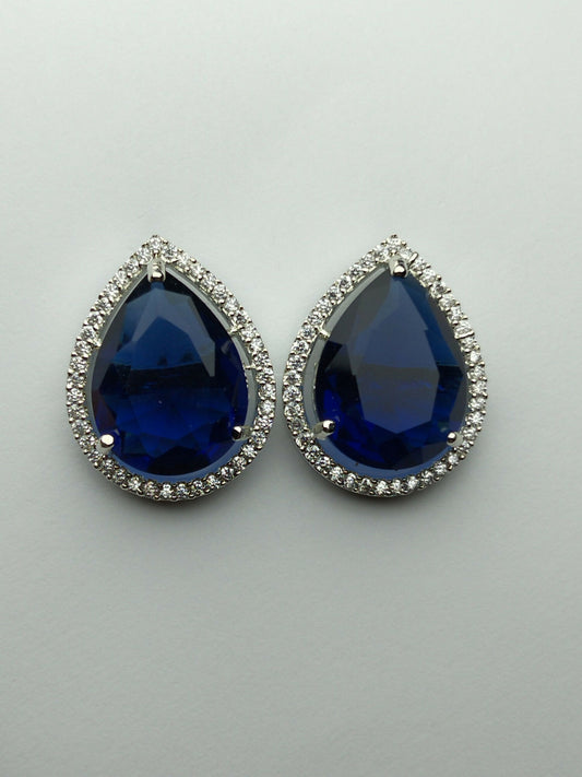H&A Jewellery One Carat American Diamond Stud Earrings