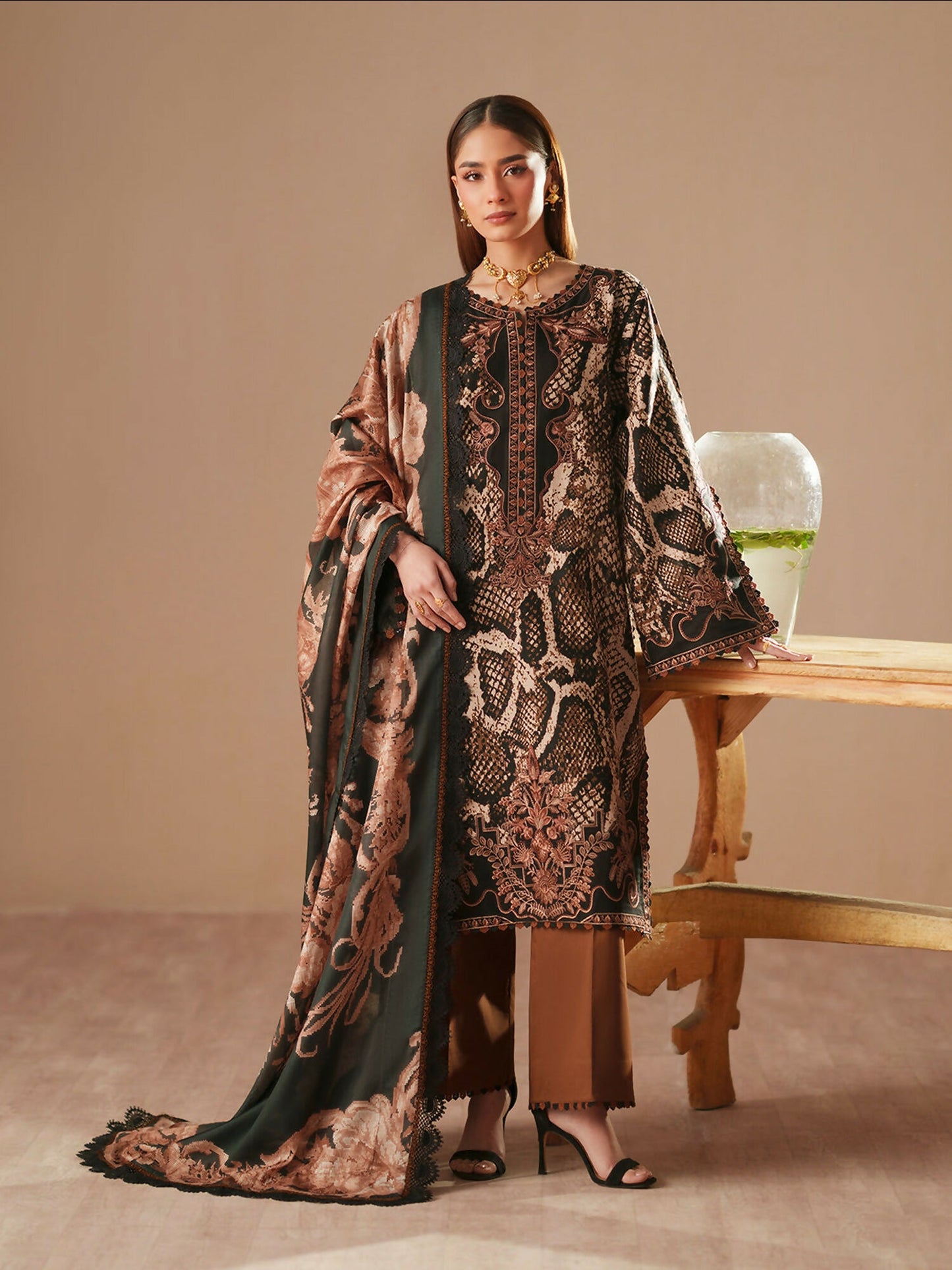 Binilyas Jojo Summer'26 Lawn Embroidered Unstitched 3-Piece Suit-83A