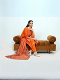 Siraphina Lawn Embroidered Stitched 3-Piece Suit-Meher