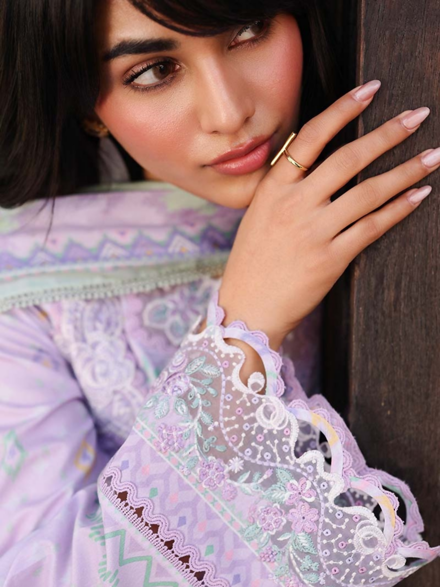 Qalamkar Qprints Lawn'26 Embroidered Unstitched 3-Piece Suit-AX-03-(B)-Fiona