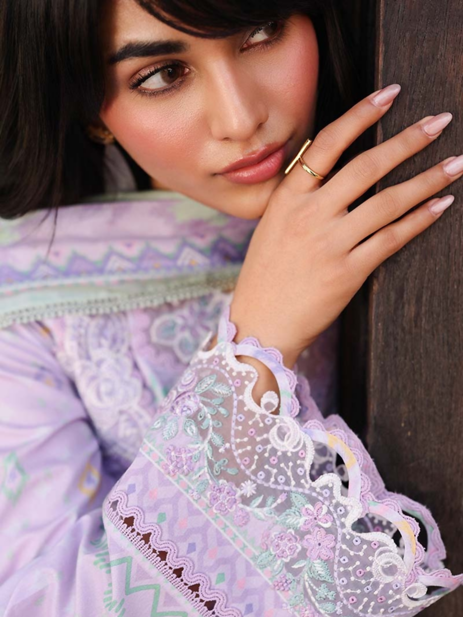 Qalamkar Qprints Lawn'26 Embroidered Unstitched 3-Piece Suit-AX-03-(B)-Fiona