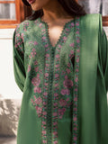Mannat Clothing Laila Winter Pret '25 Karandi Embroidered Stitched Suit-Basil