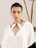 Hussain Rehar Pay Day Volume III Raw Silk Stitched Shirt-Mono