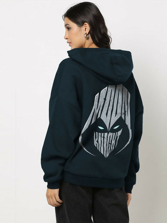 Jupiter Oversized Moon Knight Printed Hoodie-15081