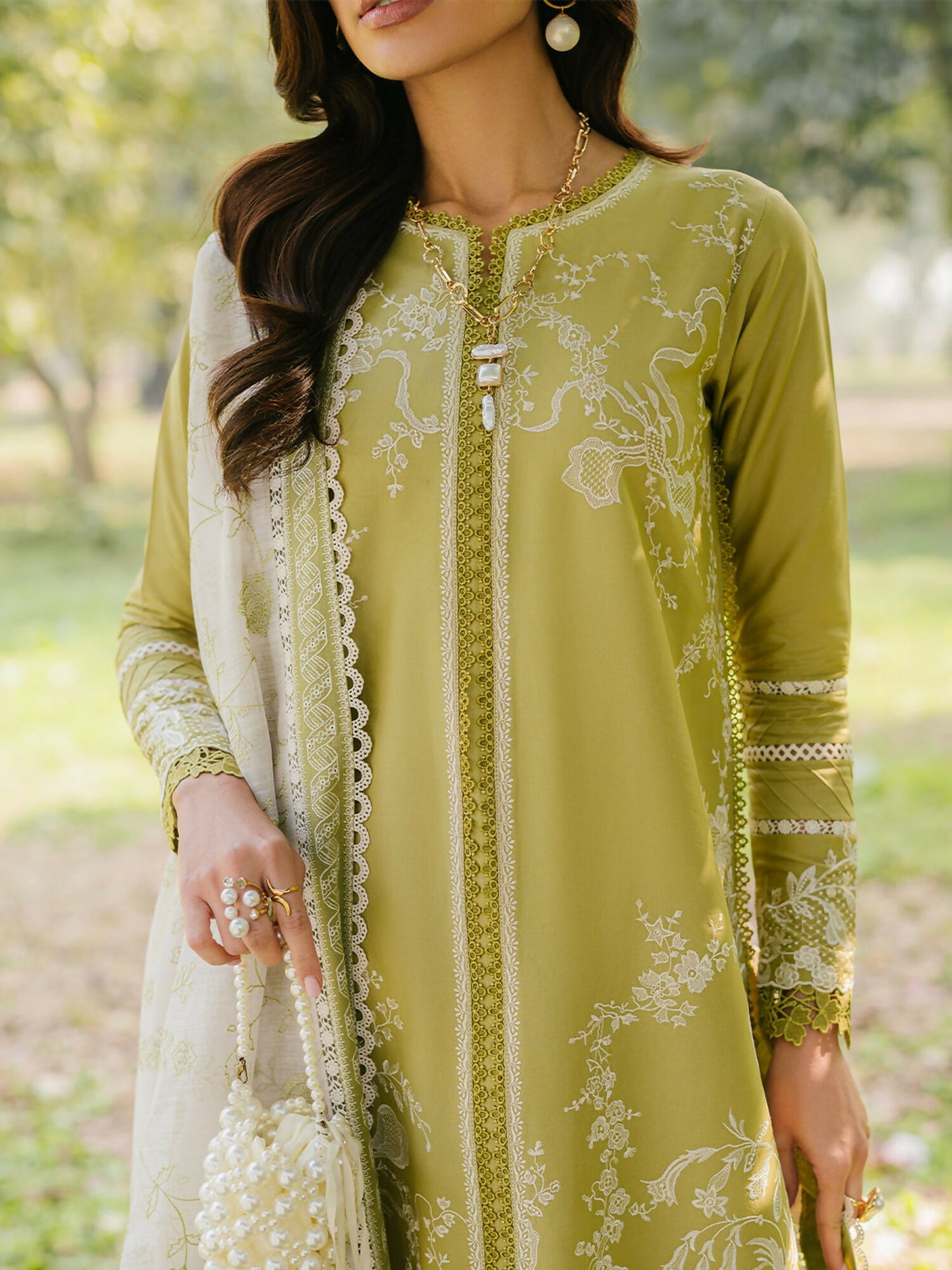 Binilyas Lawn Embroidered Unstitched 3-Piece Suit-231-A