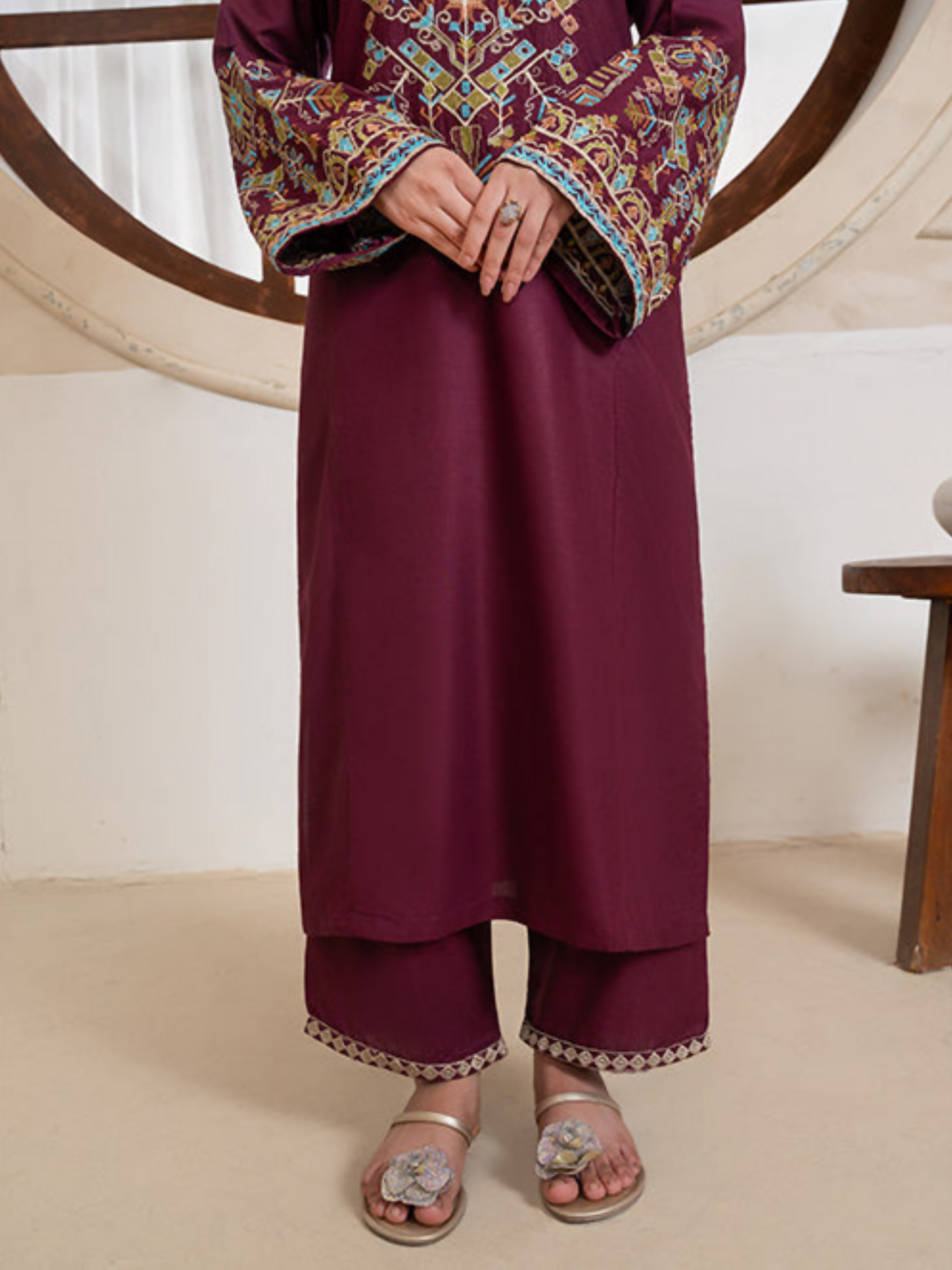 Stylish Collection Whisper Pret Linen Embroidered Stitched 2-Piece Suit-Bedford Embroidered