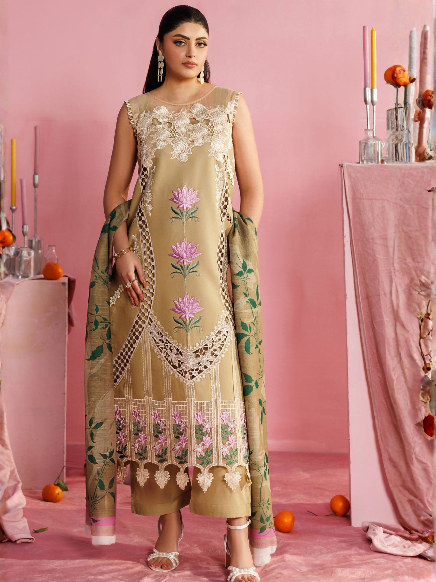 Parishay Shangrila Lawn Vol 2 Embroidered Unstitched 3-Piece Suit-ANG-15