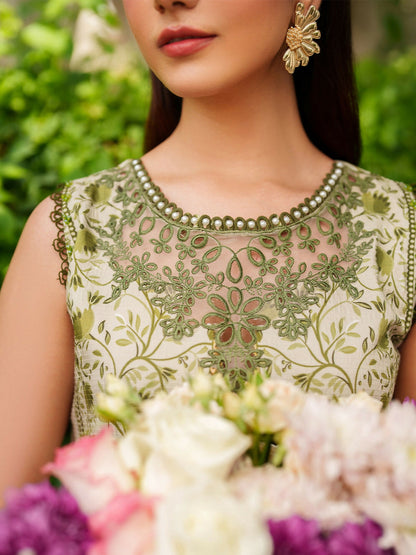 Parishay Ivy Bloom Viscose Embroidered Stitched 3-Piece Suit-IW-03