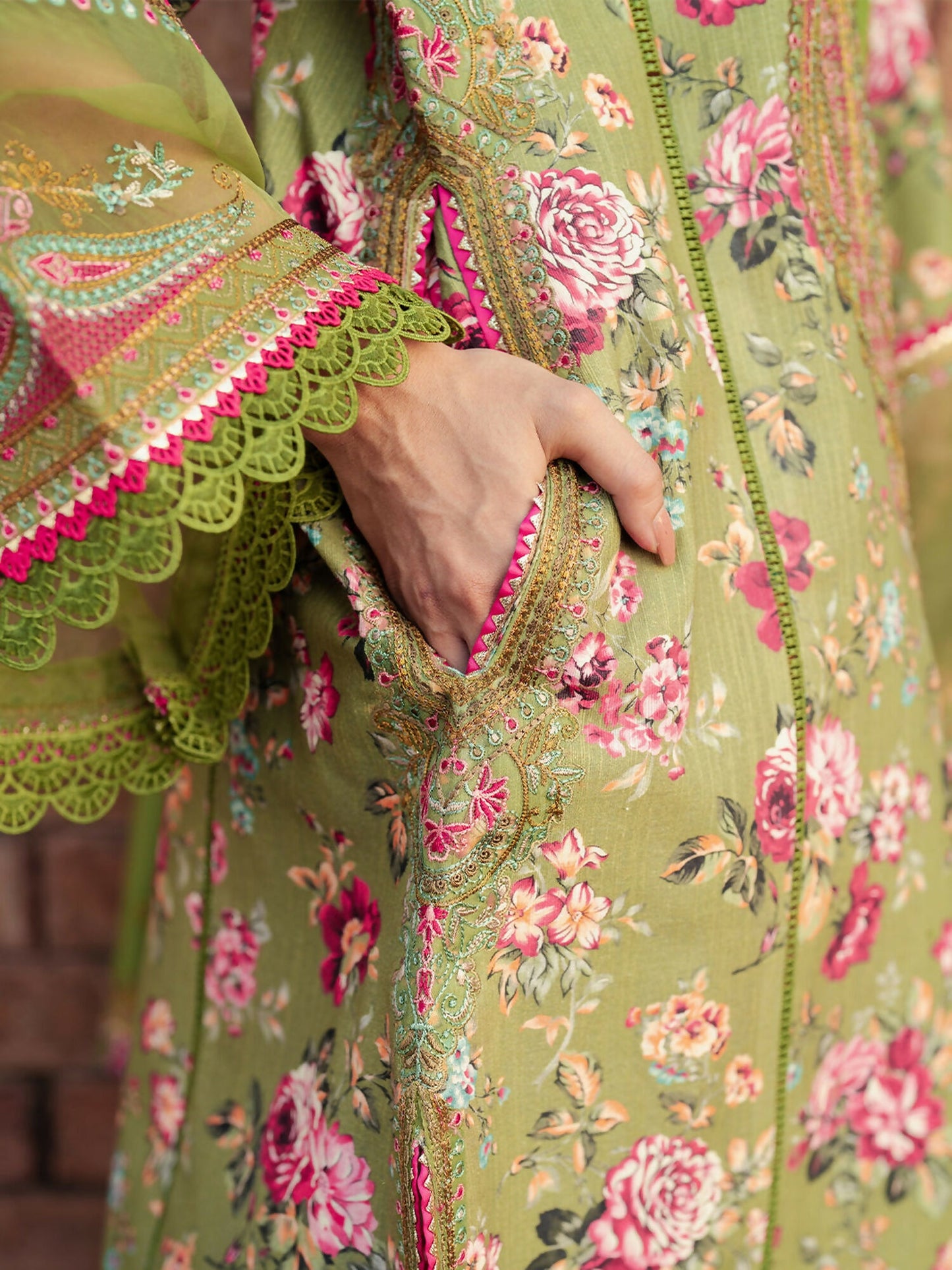 Binilyas Lawn Embroidered Unstitched 3-Piece Suit-56-B