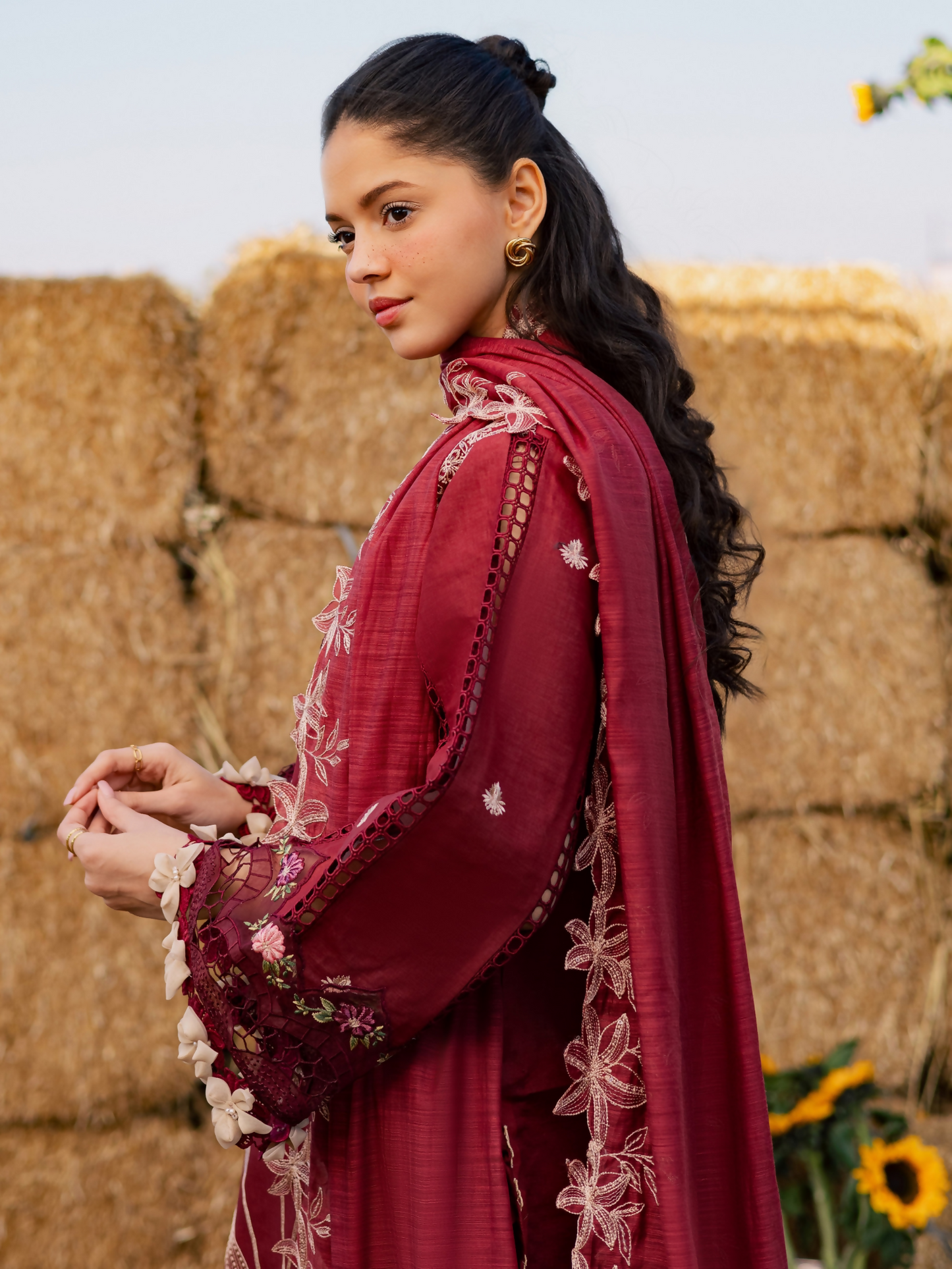Parishay Summer Queen Vol 2 Lawn Embroidered Stitched 3-Piece Suit-SQU-10
