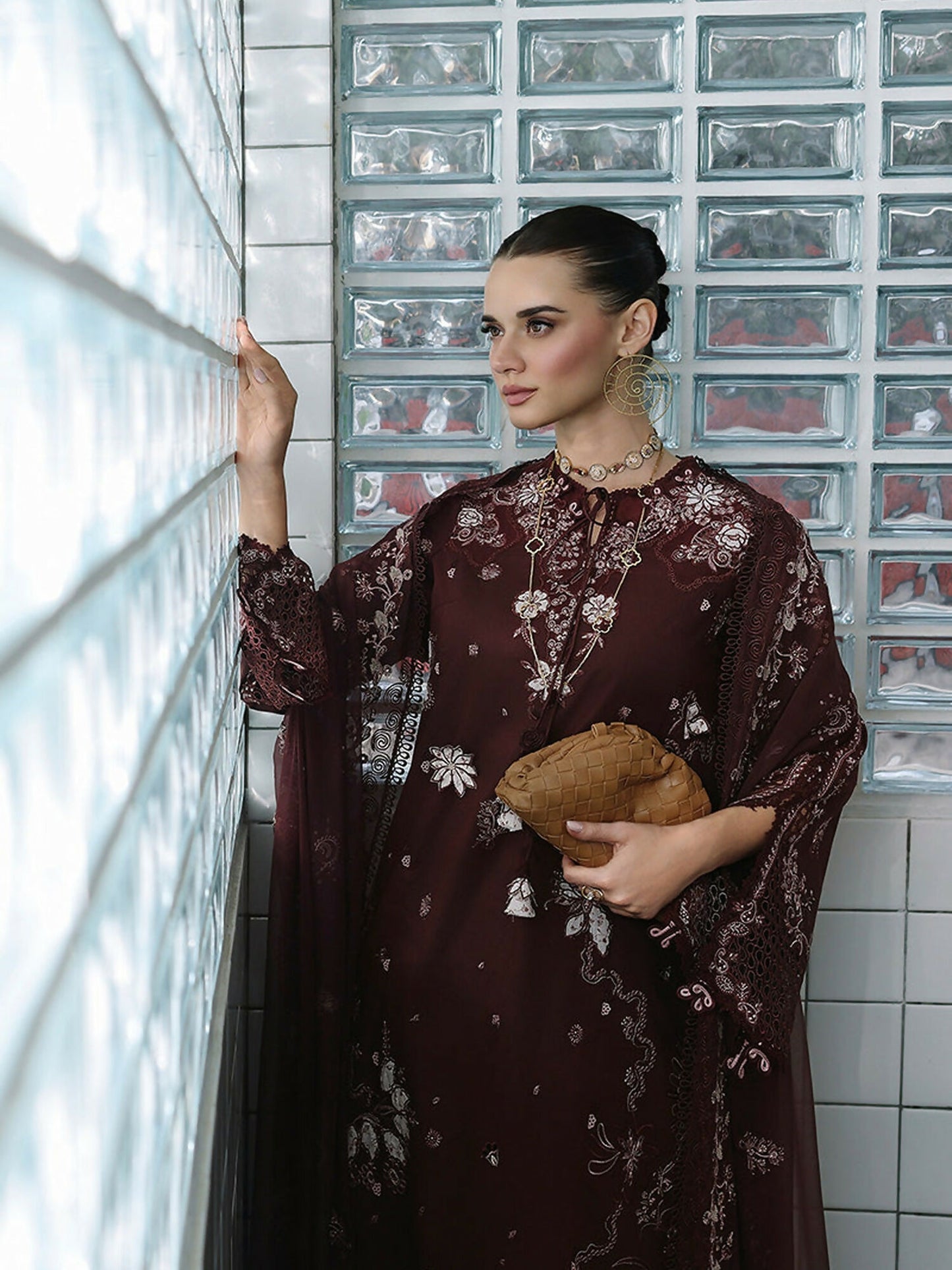 Qalamkar Chikankari Eid Edit'26 Lawn Embroidered Unstitched 3-Piece Suit-CM-01 Eshal