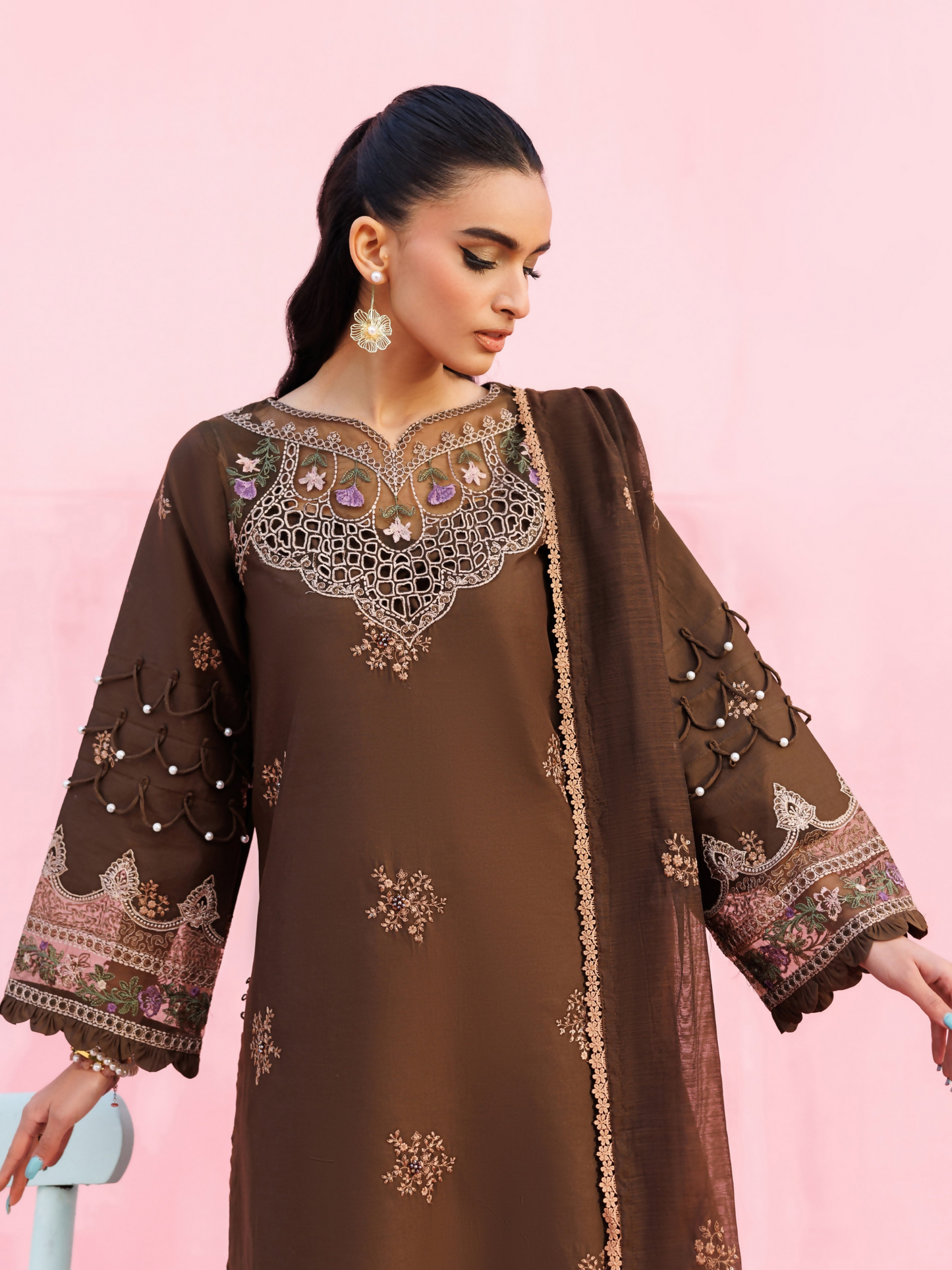 Parishay Shangrila Lawn Vol 2 Embroidered Unstitched 3-Piece Suit-ANG-06