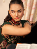 Hemstitch Chiffon Embroidered Stitched 3-Piece Suit-Jade