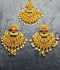 H&A Jewelry Indian Polki with Real Stone Earring and Maang Tikka Set