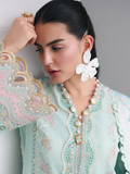 Qalamkar Qline Lawn Drop-1 Embroidered Unstitched 3-Piece Suit-RP-05-Raha