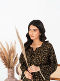 Stylish Collection Enchant Pret Linen Printed Co-Ord Set-Leaf Black