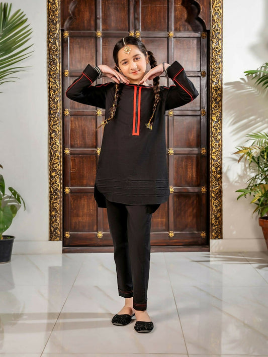 Velvour Girls Cotton Stitched 2-Piece Suit-VG104-B