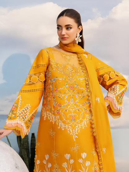 Parishay Shangrila Lawn Vol 2 Embroidered Unstitched 3-Piece Suit-ANG-02