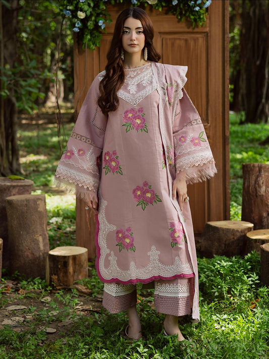 Parishay Winterwood Tales Khaddar Embroidered Unstitched 3-Piece Suit- WW - 01