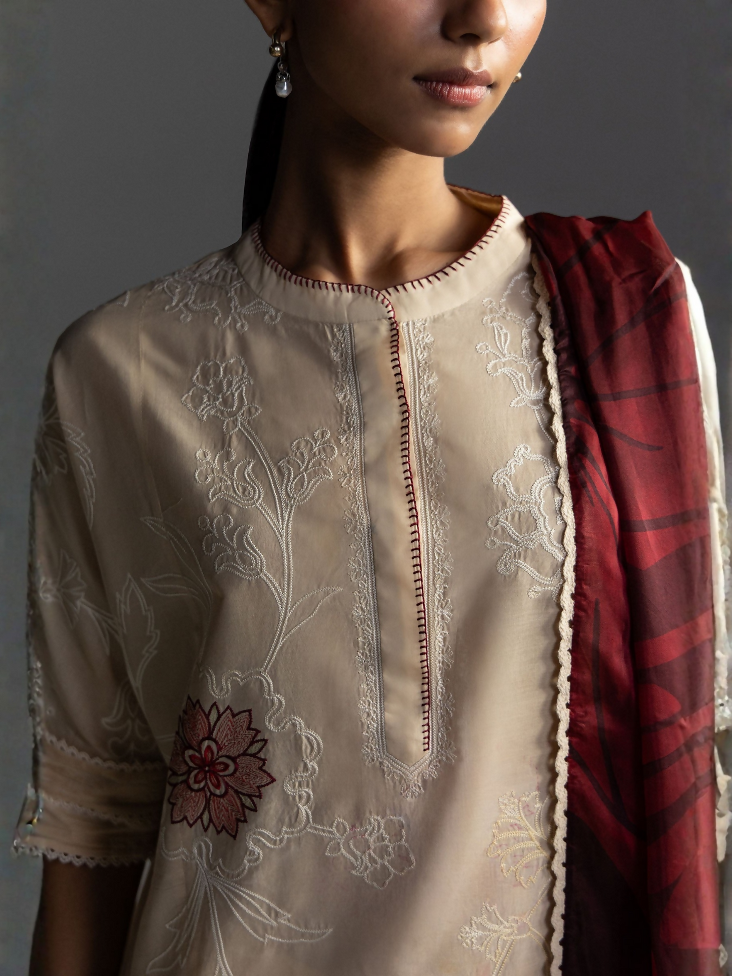 COCO by Zara Shahjahan Lawn'26 Embroidered Unstitched 3-Piece Suit-Isla-4A