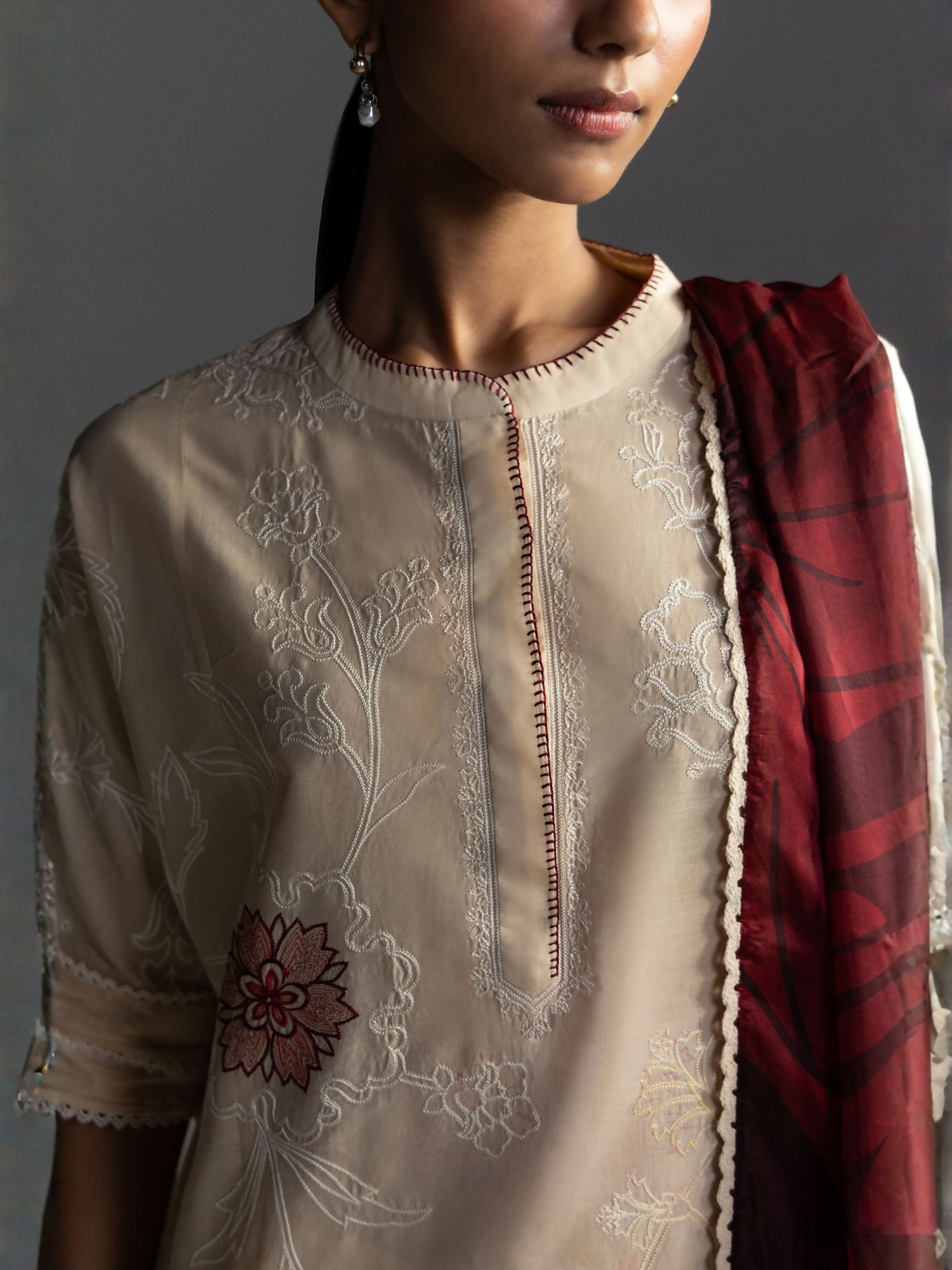 COCO by Zara Shahjahan Lawn'26 Embroidered Unstitched 3-Piece Suit-Isla-4A