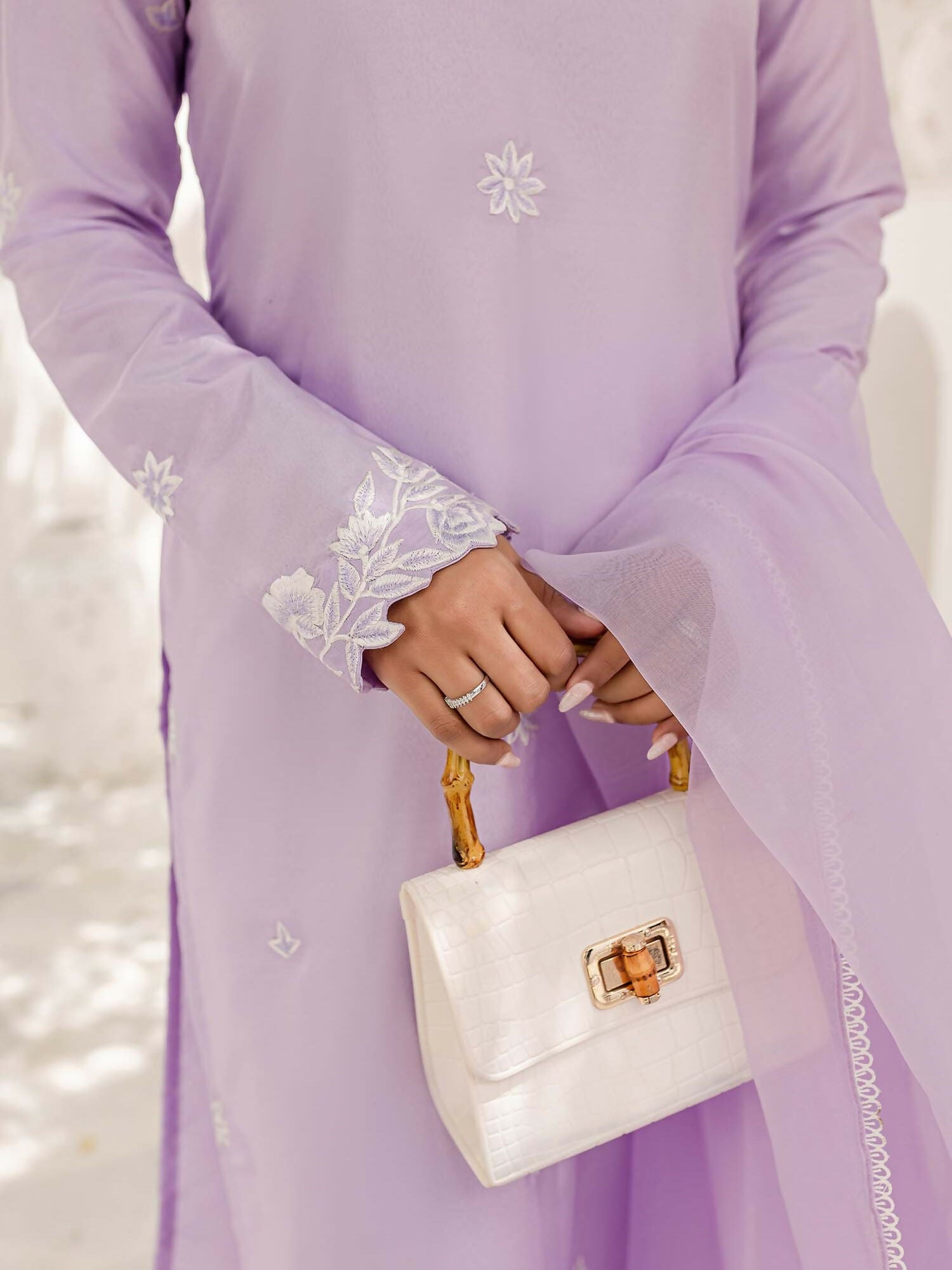 Allure By IH Katan Silk Embroidered Stitched 3-Piece Suit-Anasia