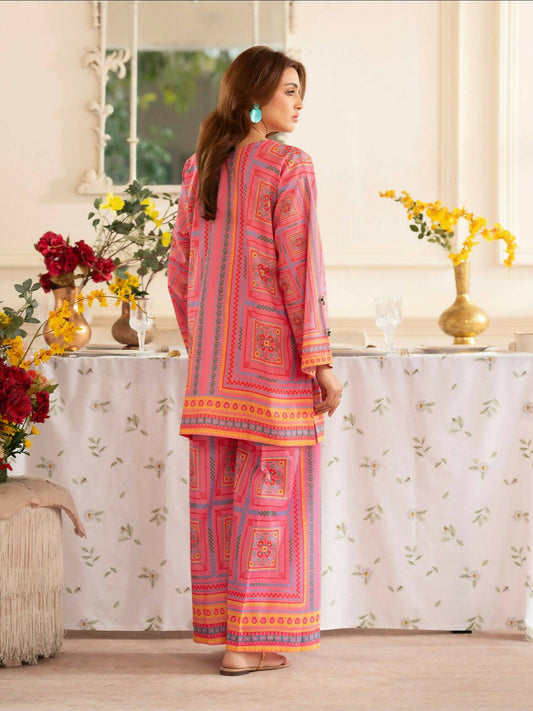 Mahnur Noir Lawn'26 Printed Co-Ord Set-N-01