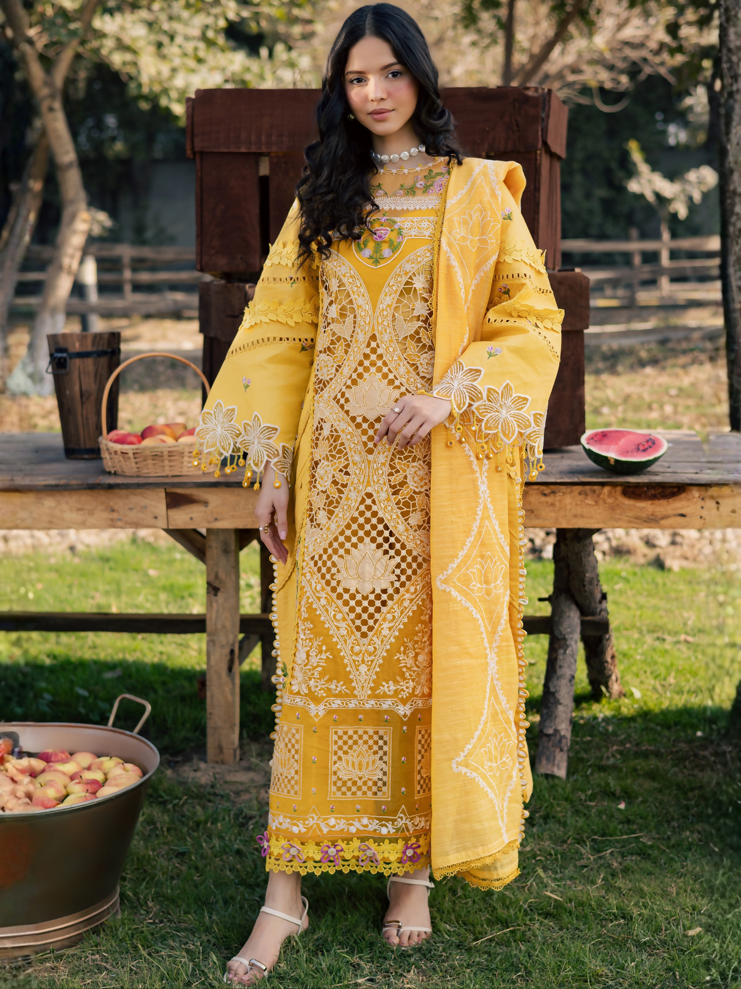 Parishay Summer Queen Vol 2 Lawn Embroidered Unstitched 3-Piece Suit-SQU-02