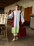 Jugnu by Hussain Rehar Cotton Embroidered Stitched 2-Piece Suit-Chroma