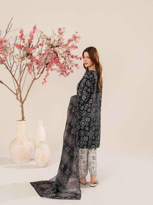 Stylish Collection Luxe Edit Cotton Printed Stitched 3-Piece Suit-Noor Jahan