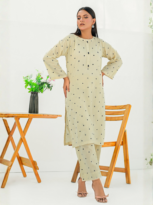 MAK Fashion Cotton Lawn Embroidered Stitched 2-Piece Suit-Euphoria