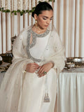 Hussain Rehar Moon In The Golden Cup Raw Silk Embellished Stitched 3-Piece Suit-Yakomoz