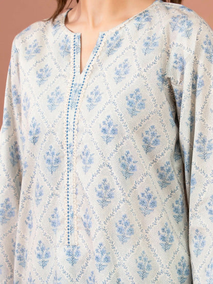 Edenrobe Allure Summer Lawn Printed Unstitched 3-Piece Suit-EWU5A1-35132