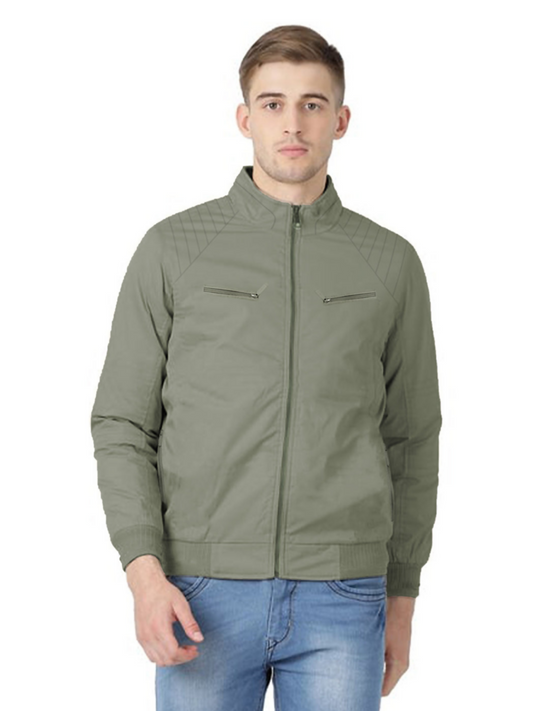 Funky's Elegant Front Zip Sherpa Winter Jacket-14813