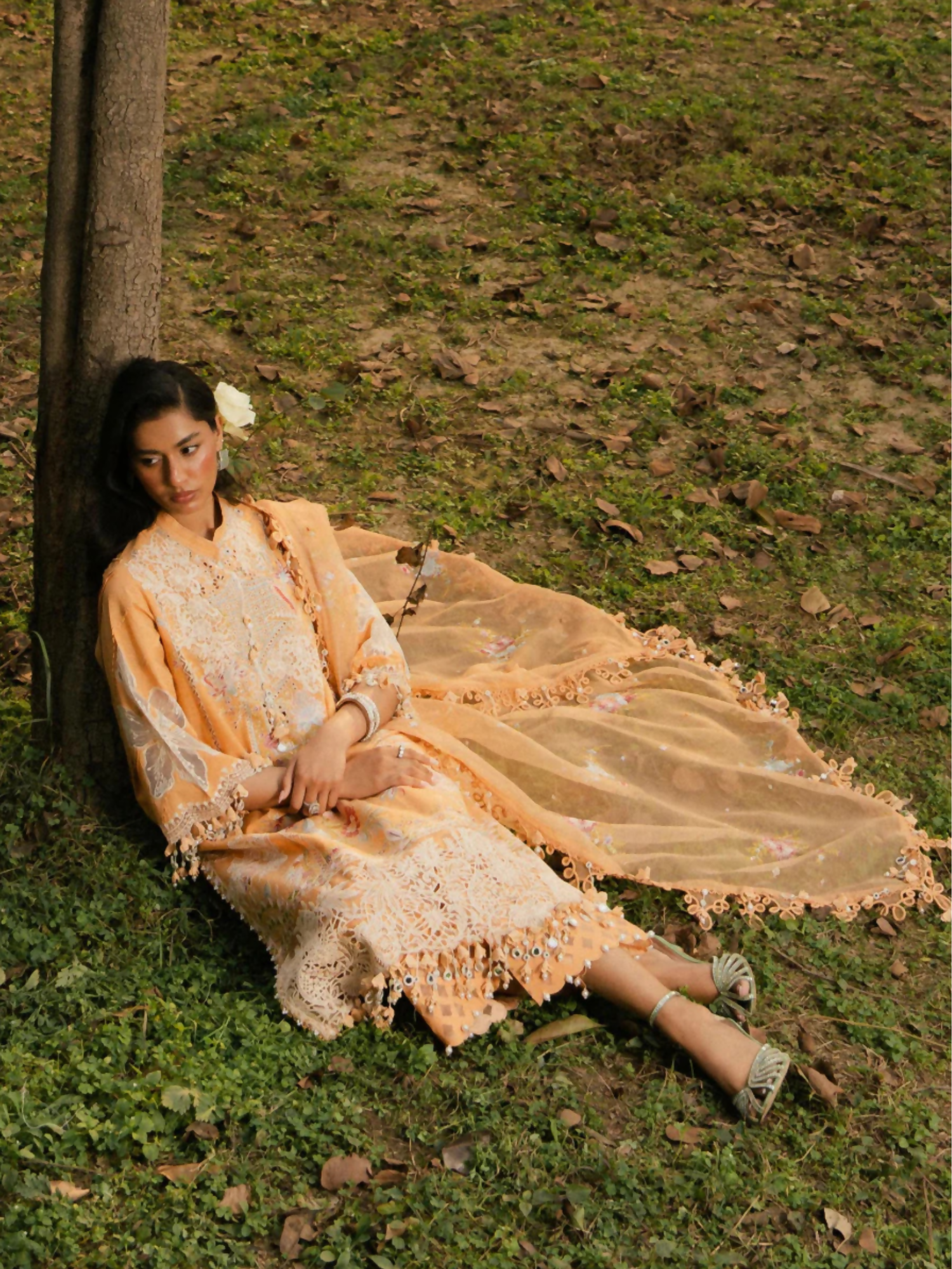 Sana Safinaz Luxury Lawn'25 Lawn Embroidered Unstitched 3-Piece Suit-L251-008B-3CT