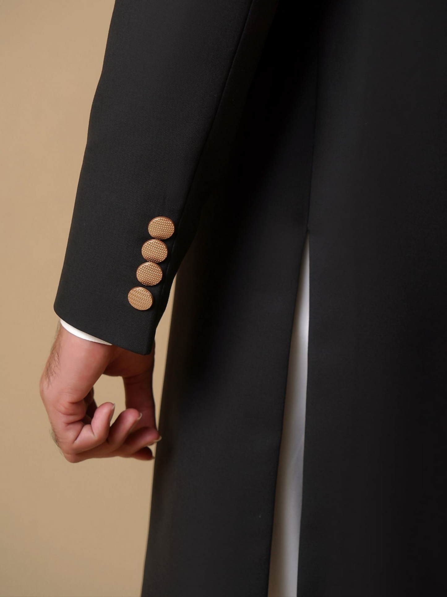 Gem Garments Janaan Jacquard Sherwani-Noir Majesty