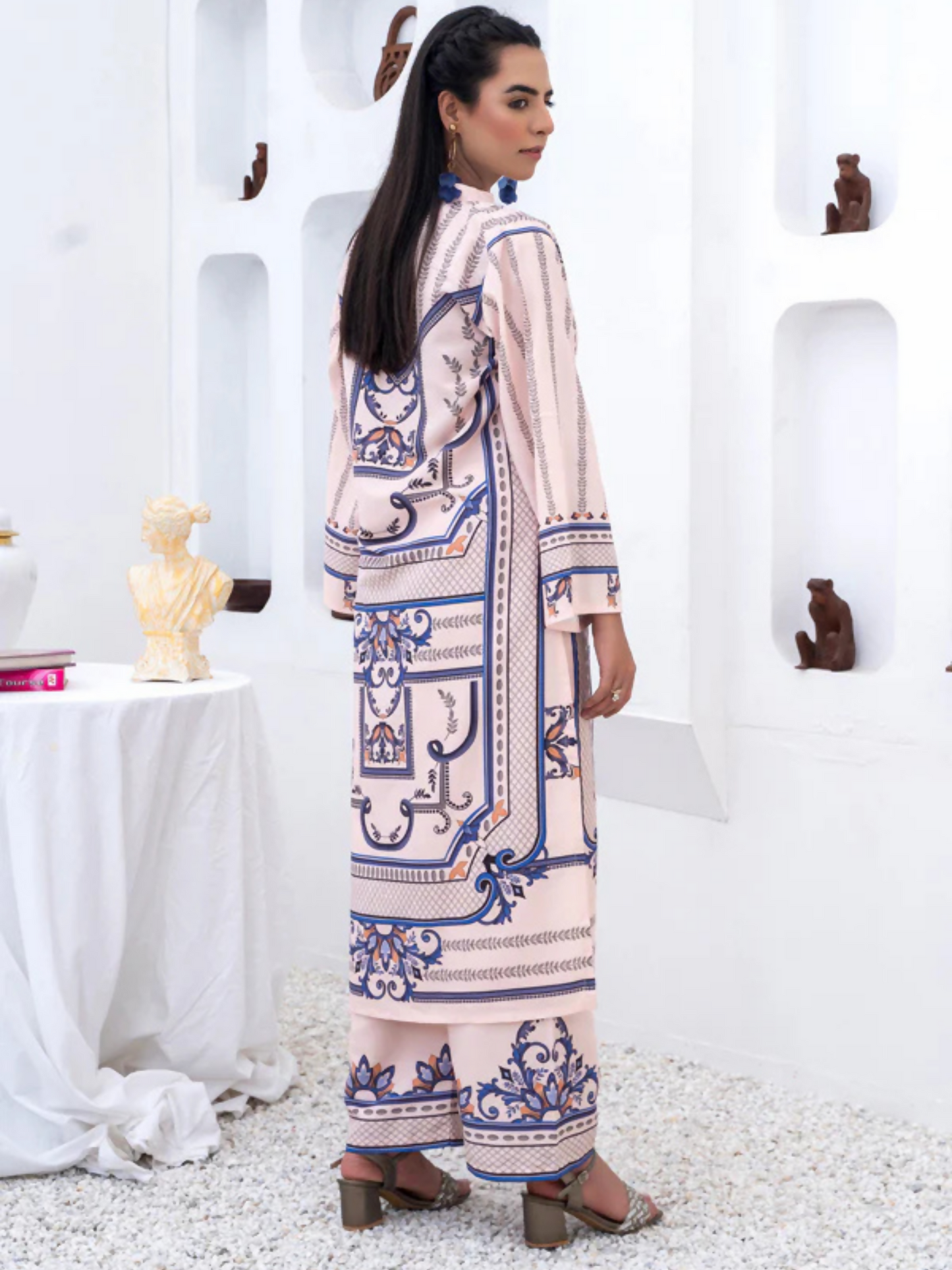 MH Cloth House Soft Khaddar Printed Stitched 2-Piece Suit-Zyra