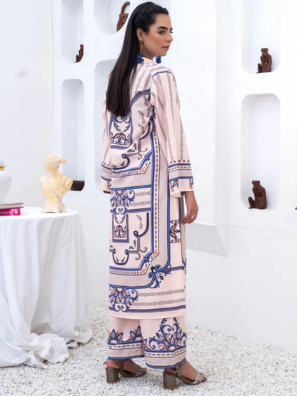 MH Cloth House Soft Khaddar Printed Stitched 2-Piece Suit-Zyra