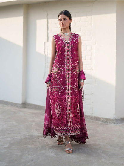 Binilyas Heritage Dore Summer'26 Lawn Embroidered Unstitched 3-Piece Suit-174-A