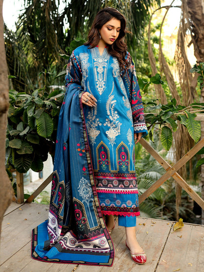 Binilyas Kotail Embroidered Unstitched 3-Piece Suit-765-A