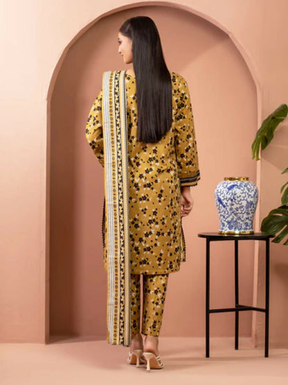 Edenrobe Allure Summer Lawn Printed Unstitched 3-Piece Suit-EWU5A1-35673