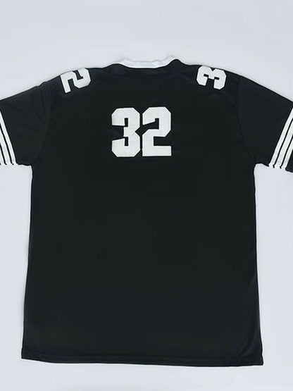 Jupiter Sporty Style Oversized No 32 Baseball Tee Shirt-13627