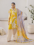 Naqsh Summer Glow 2 Luxury Lawn Digital Printed Unstitched 3-Piece Suit-Golden Dream-00129