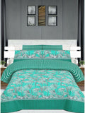 Salonika Printed 3 Piece King Bedsheet Set-140