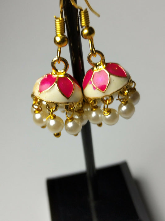 H&A Jewellery Jaipuri Jhumki Earrings