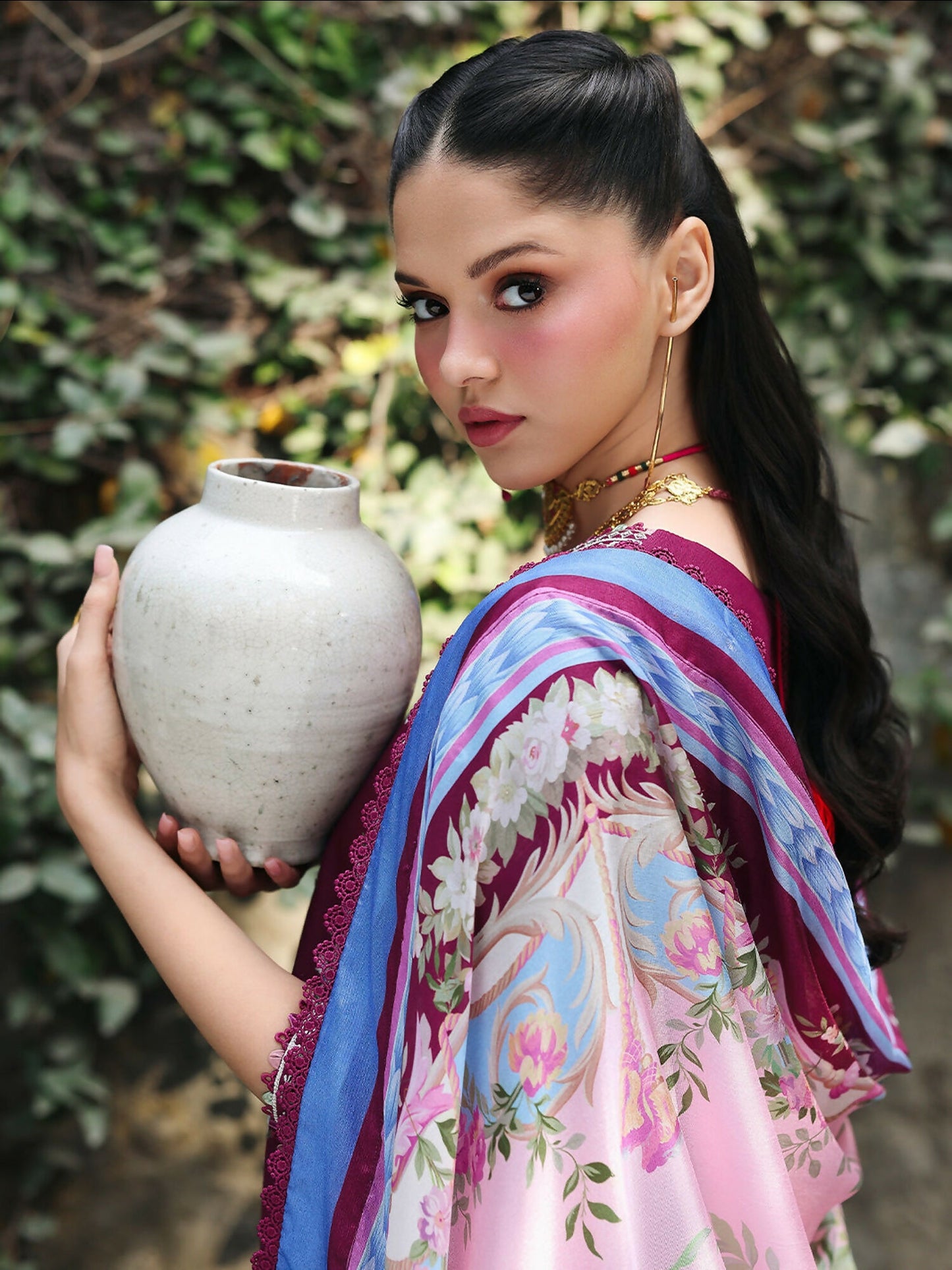 Binilyas Lumina Summer Lawn Embroidered Unstitched 3-Piece Suit-L75-B