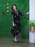 Zeephire Linen Embroidered Stitched 2-Piece Suit-Adaab