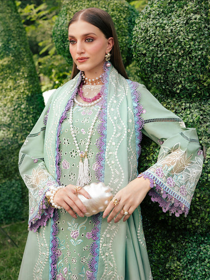 Mahnur Secret Garden Karandi Embroidered Stitched 3-Piece Suit–SG-002