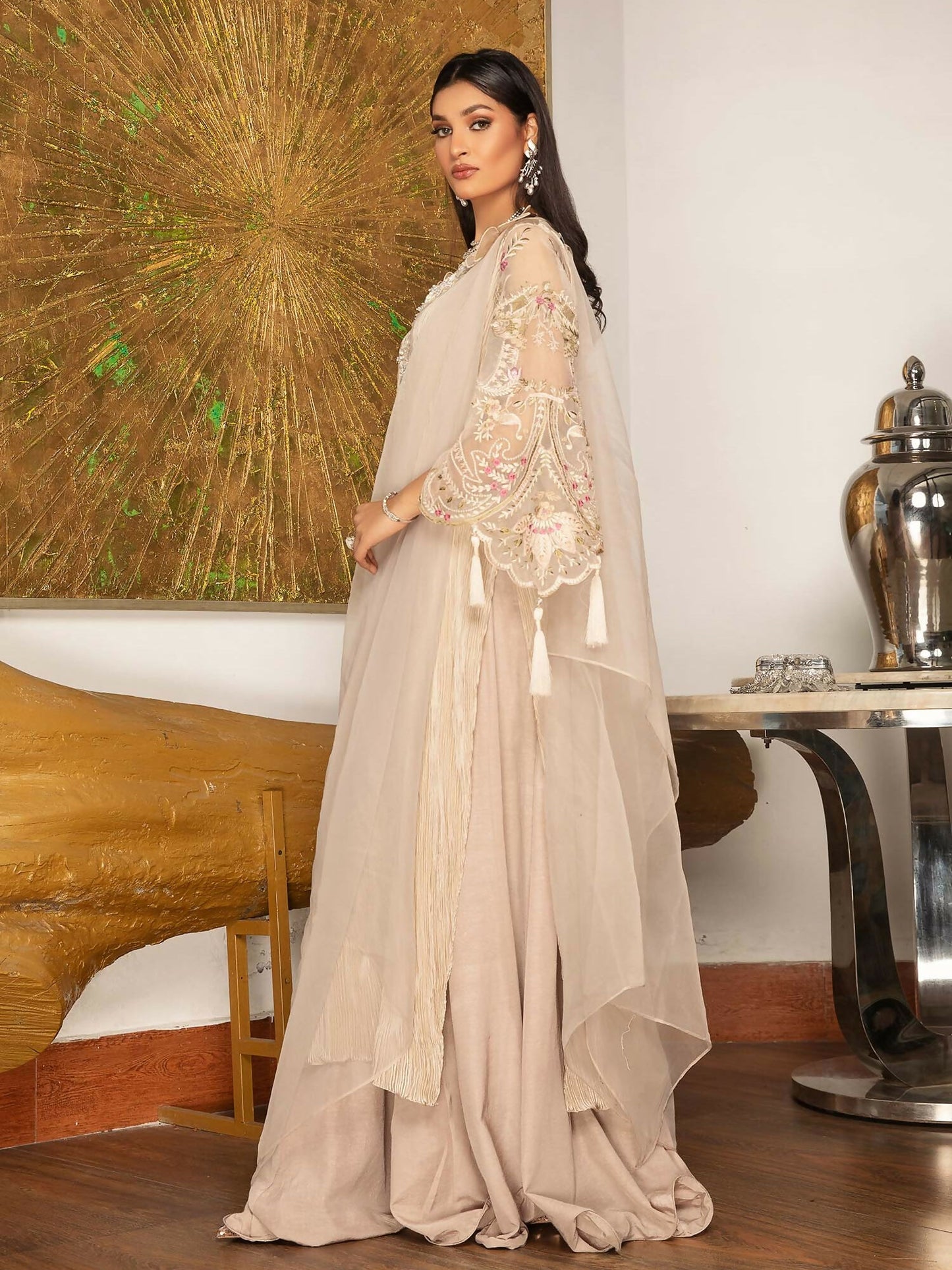 Shiza Hassan Sublime Luxury Pret Silk Embellished Stitched 3-Piece Suit-Valetta